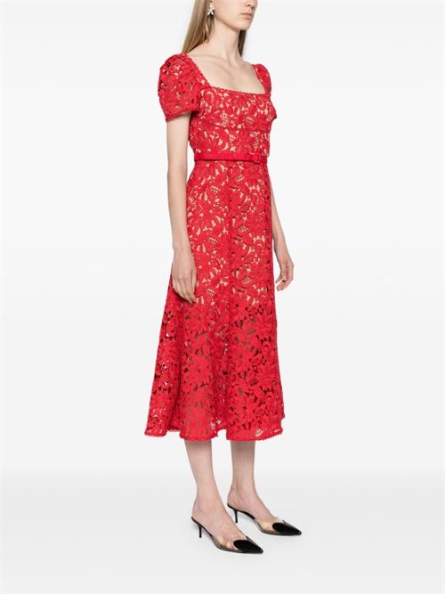 Lace midi dress SELF PORTRAIT | PF24032MRED